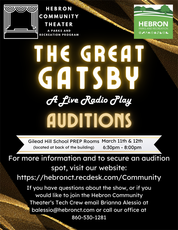 Hebron Parks and Recreation Announcements